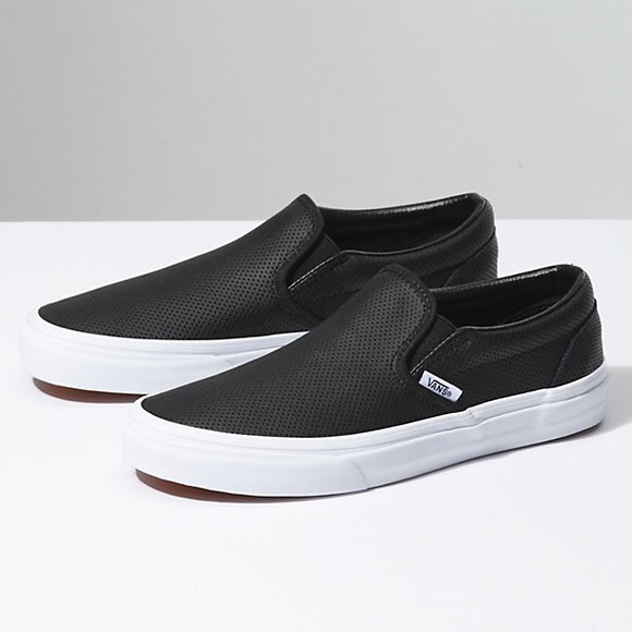 Vans Shoes - Perf Leather Slip-On Vans